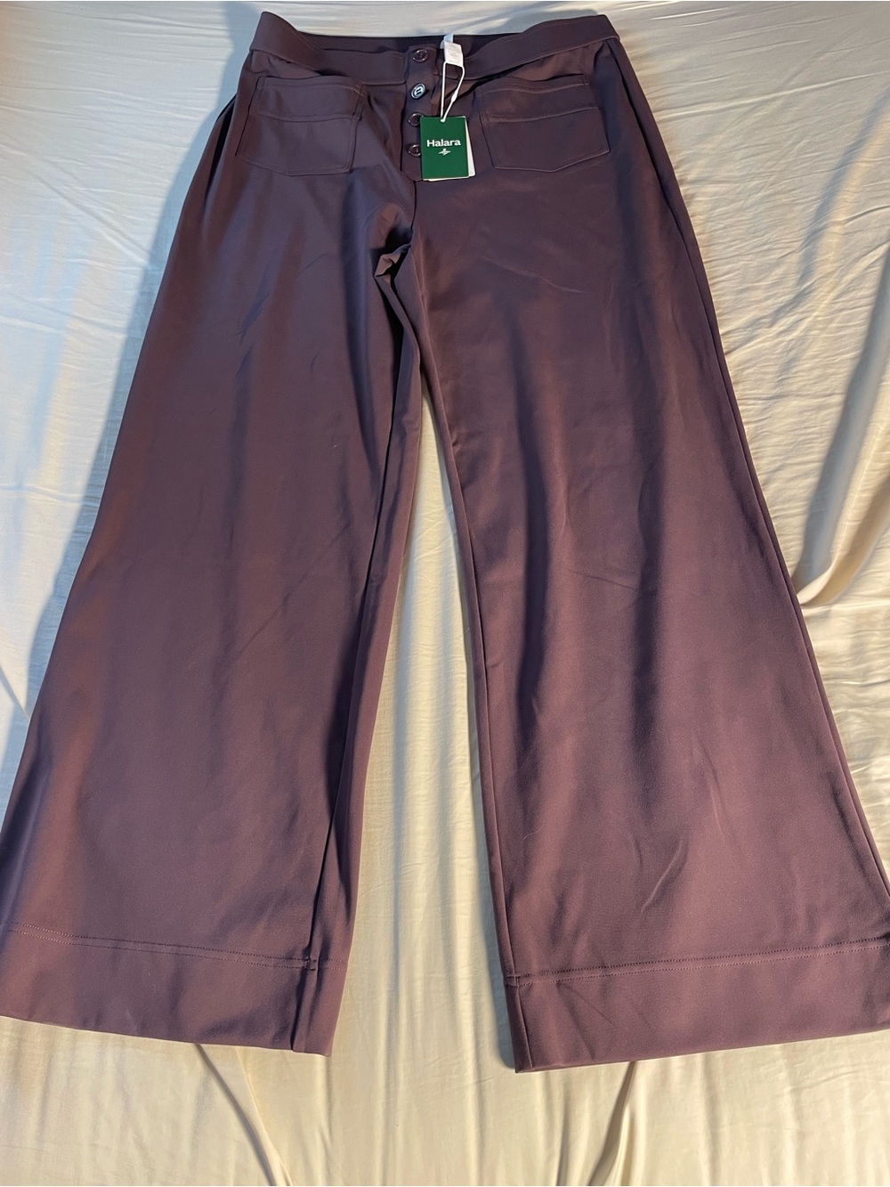 HALARA Deep Plum Wide Leg Lounge Pants